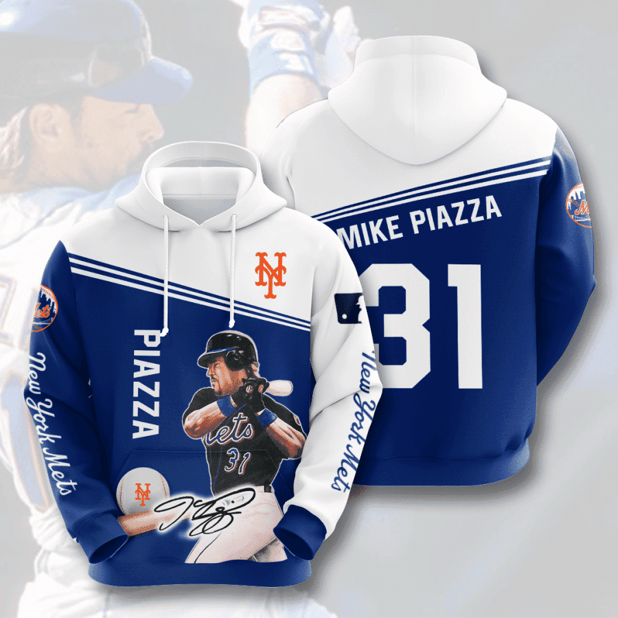 NEW YORK METS Mike Piazza 3D All Over Print Hoodie, Zip Hoodie