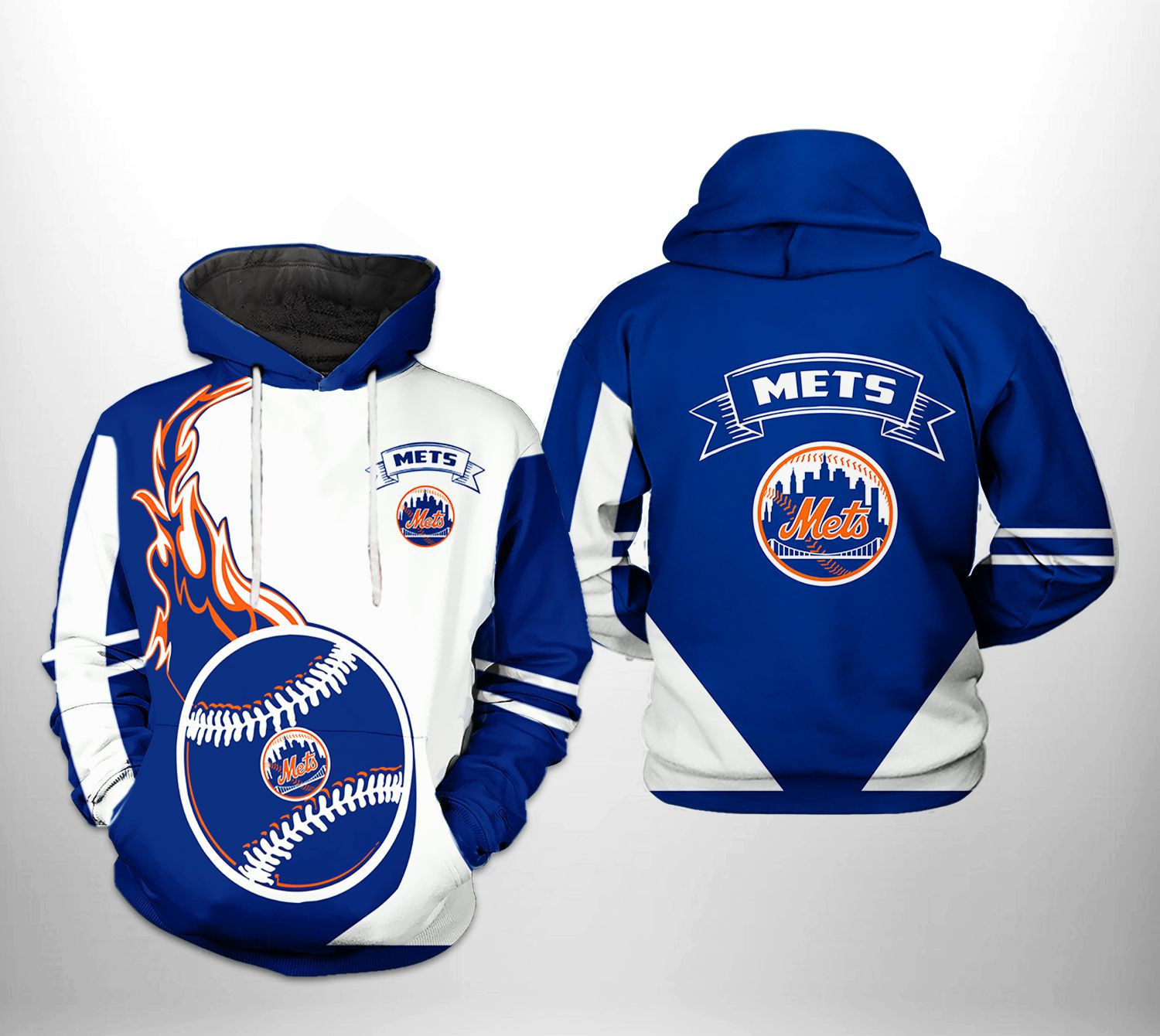 New York Mets MLB Classic 3D All Over Print Hoodie, Zip Hoodie