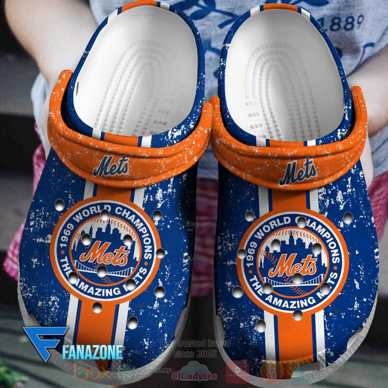 New York Mets MLB Sport Crocs Clogs Crocband Shoes Comfortable For Men Women and Kids