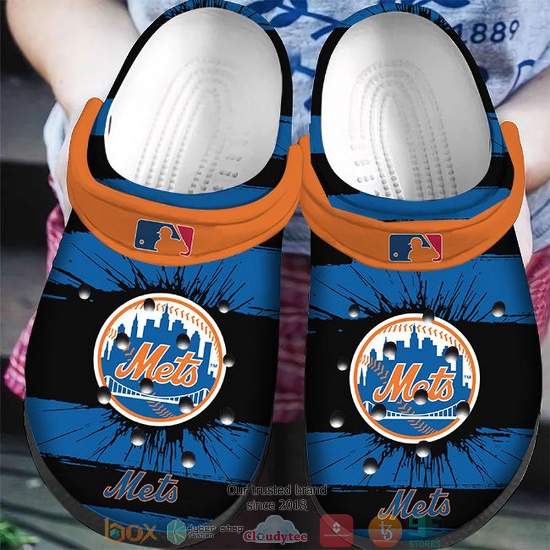 New York Mets MLB Sport Crocs Crocband Clogs Shoes Comfortable For Men Women and Kids