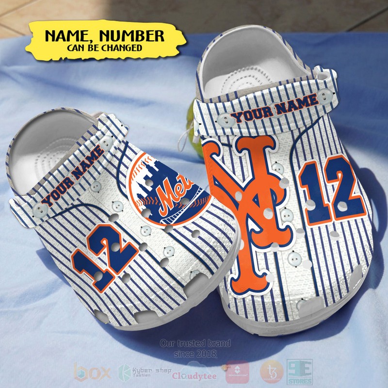New York Mets MLB Sport Crocs Crocband Clogs Shoes Comfortable For Men Women and Kids