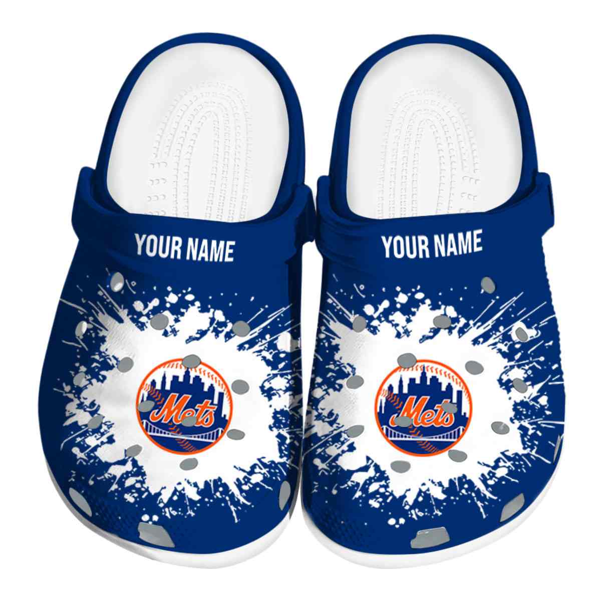 New York Mets MLB Sport Crocs Crocband Clogs Shoes Comfortable For Men Women and Kids