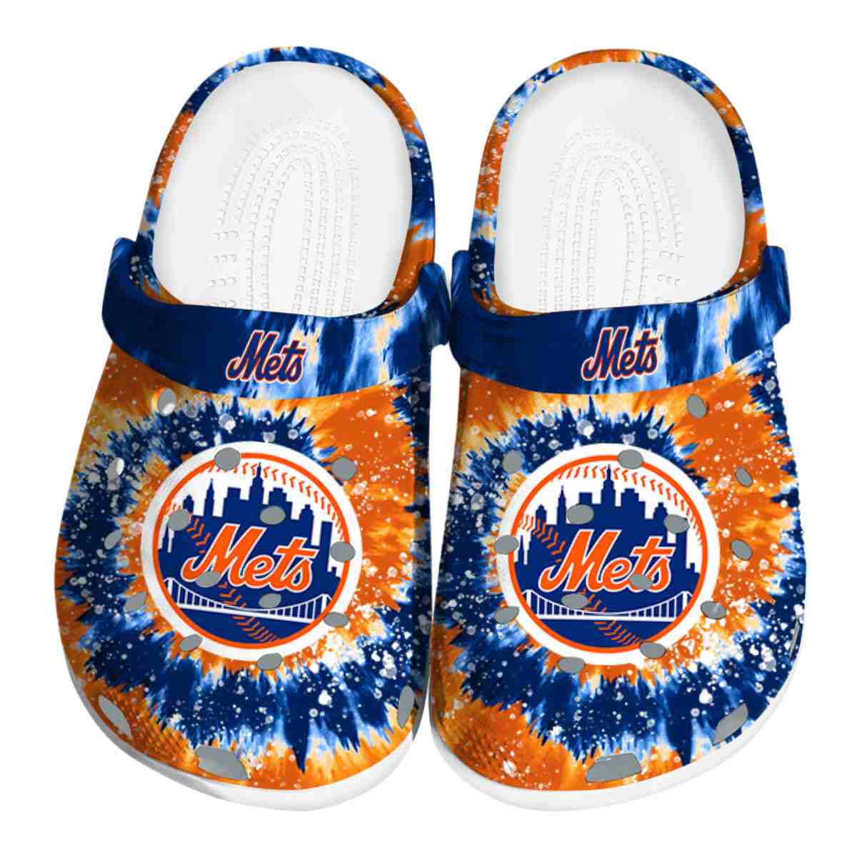 New York Mets MLB Sport Crocs Crocband Clogs Shoes Comfortable For Men Women and Kids