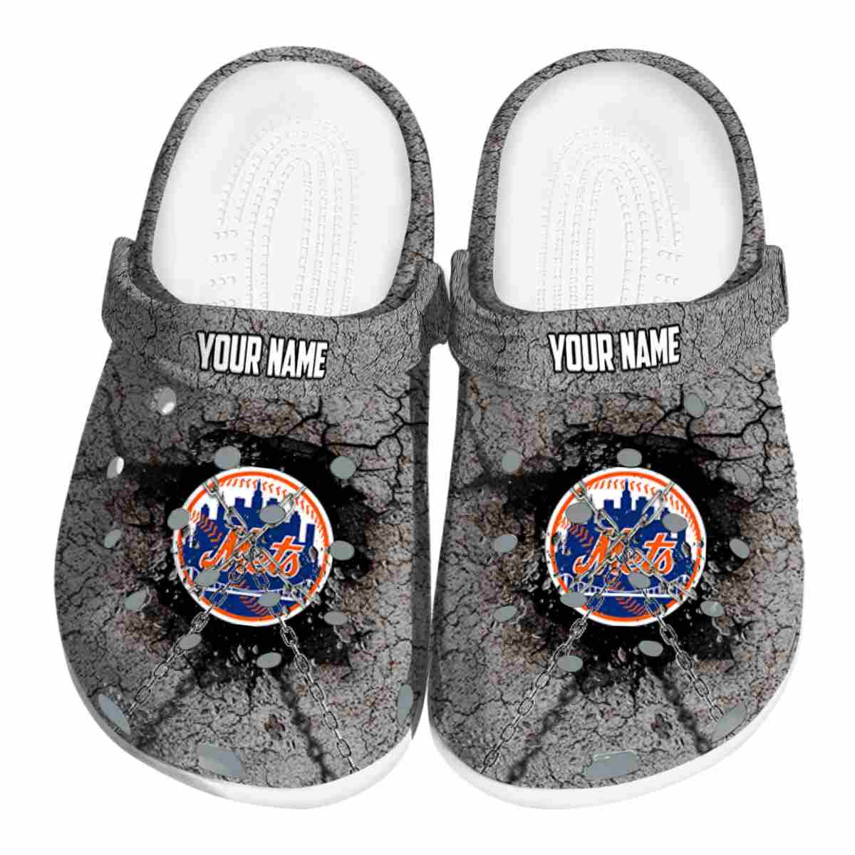 New York Mets MLB Sport Crocs Crocband Clogs Shoes Comfortable For Men Women and Kids