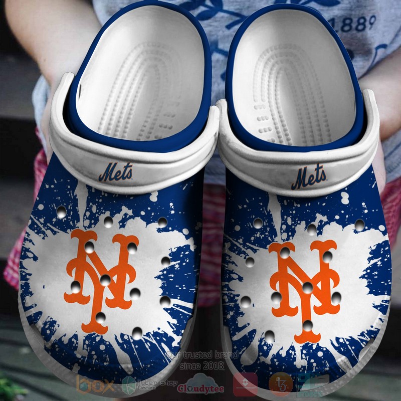 New York Mets MLB Sport Crocs Crocband Clogs Shoes Comfortable For Men Women and Kids