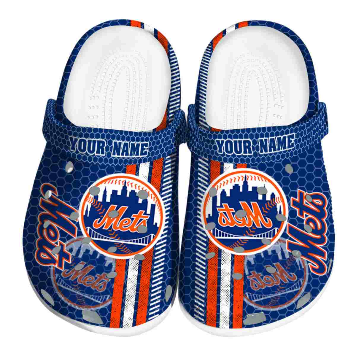 New York Mets MLB Sport Crocs Crocband Clogs Shoes Comfortable For Men Women and Kids