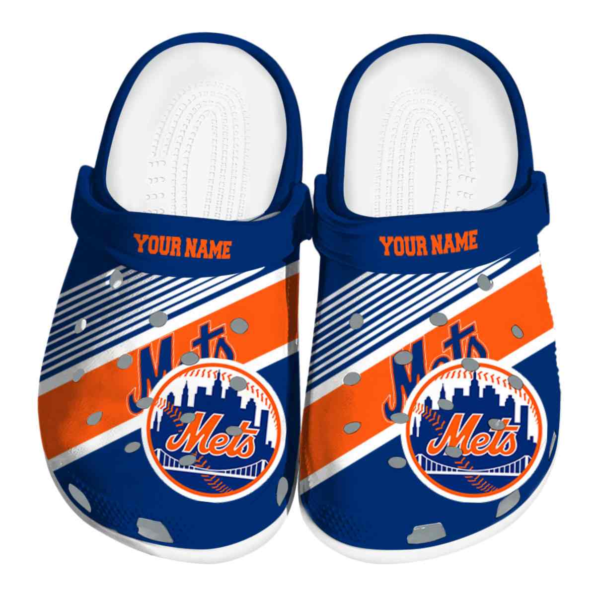 New York Mets MLB Sport Crocs Crocband Clogs Shoes Comfortable For Men Women and Kids