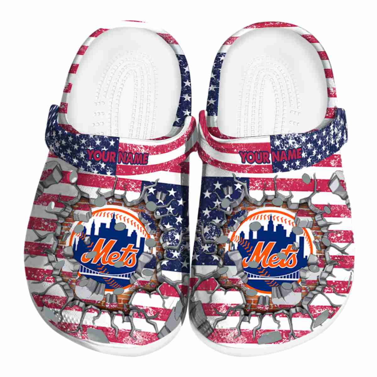 New York Mets MLB Sport Crocs Crocband Clogs Shoes Comfortable For Men Women and Kids