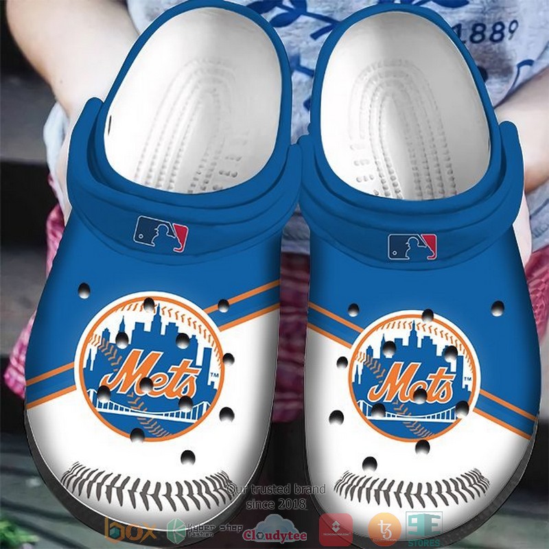 New York Mets MLB Sport Crocs Crocband Clogs Shoes Comfortable For Men Women and Kids