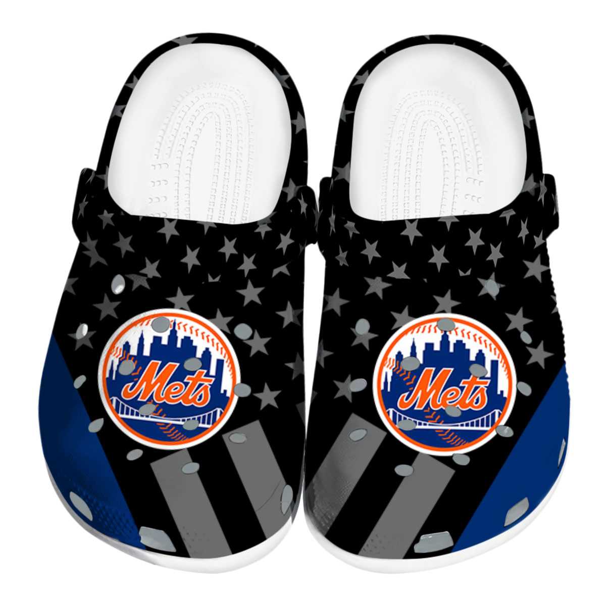 New York Mets MLB Sport Crocs Crocband Clogs Shoes Comfortable For Men Women and Kids
