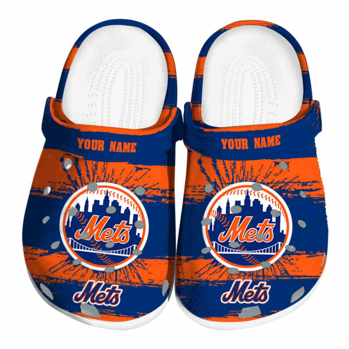 New York Mets MLB Sport Crocs Crocband Clogs Shoes Comfortable For Men Women and Kids