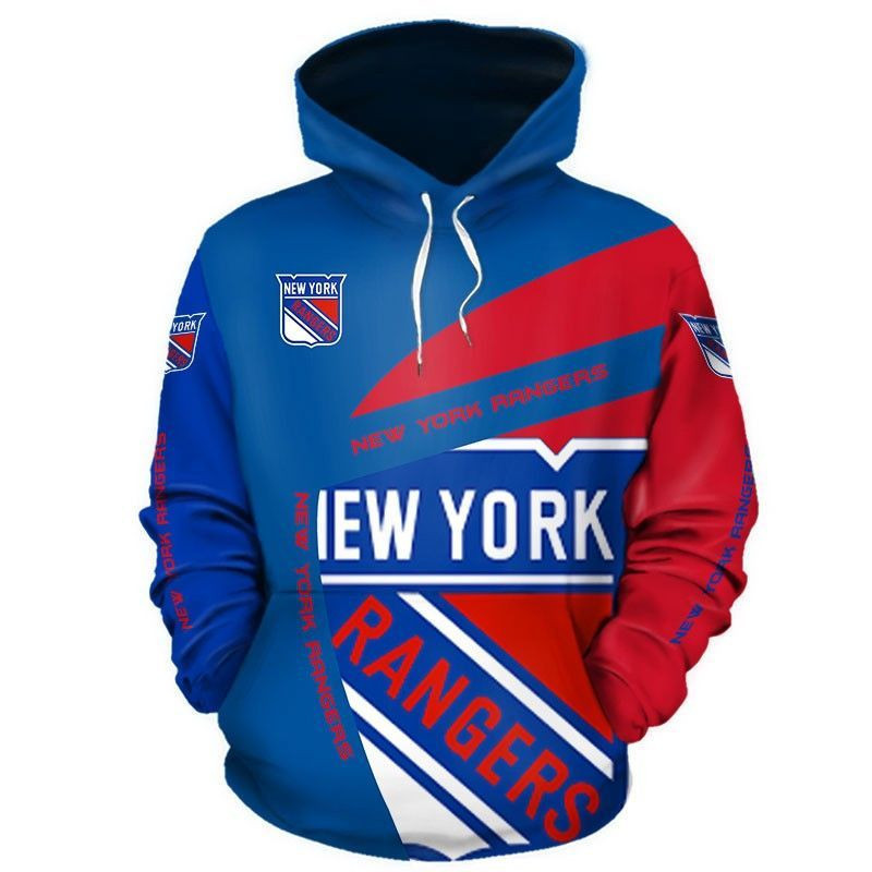 New York Rangers 3D All Over Print Hoodie, Zip Hoodie