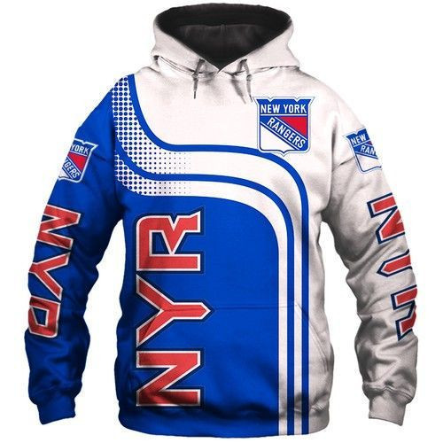 New York Rangers 3D All Over Print Hoodie, Zip Hoodie