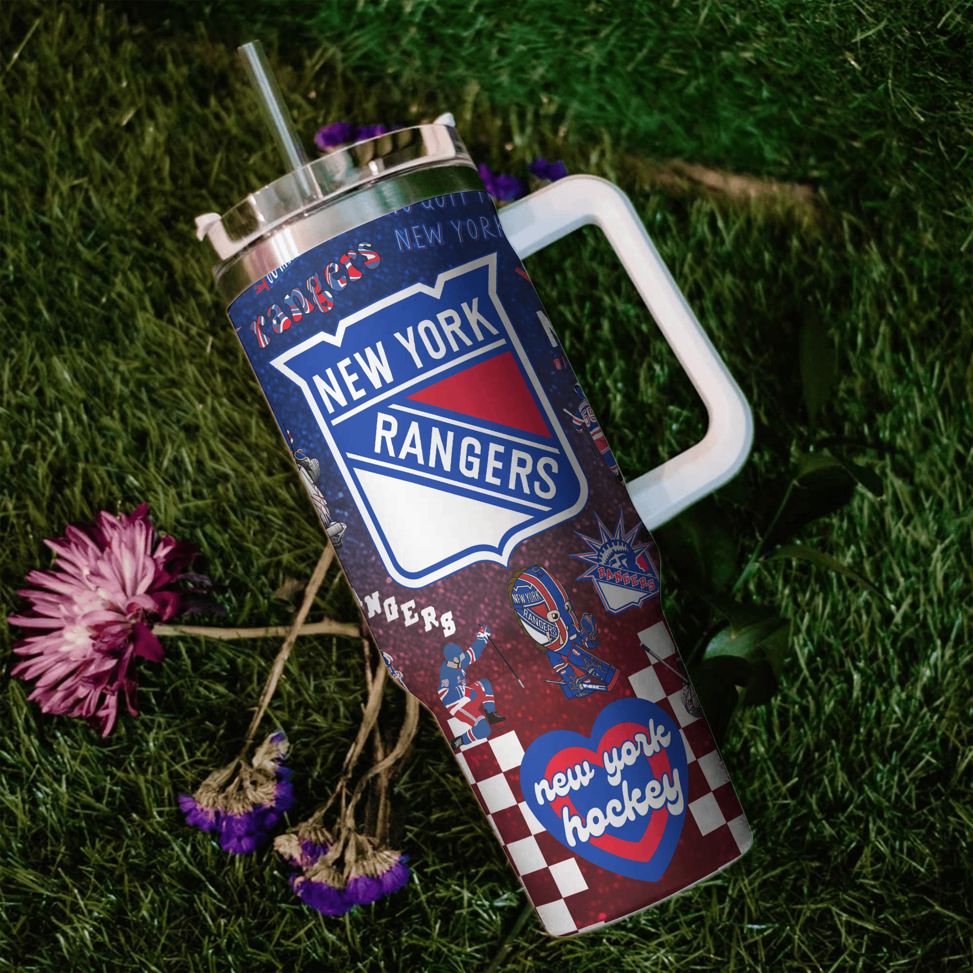 New York Rangers NHL Custom Stanley Cup 40 oz 30 oz Tumbler With HandleTVC2301767 - Image 3
