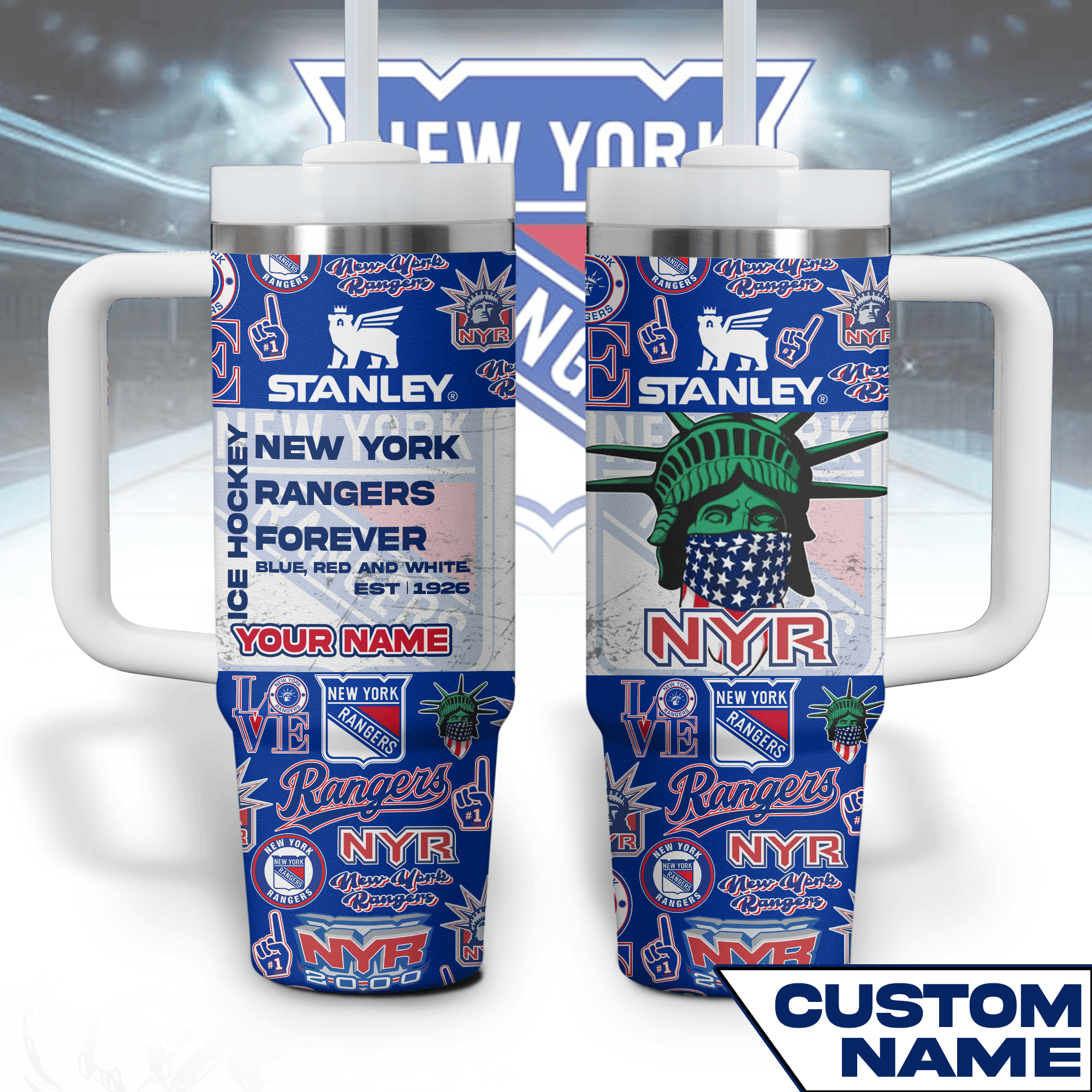 New York Rangers NHL Custom Stanley Cup 40 oz 30 oz Tumbler With HandleTVC2301767