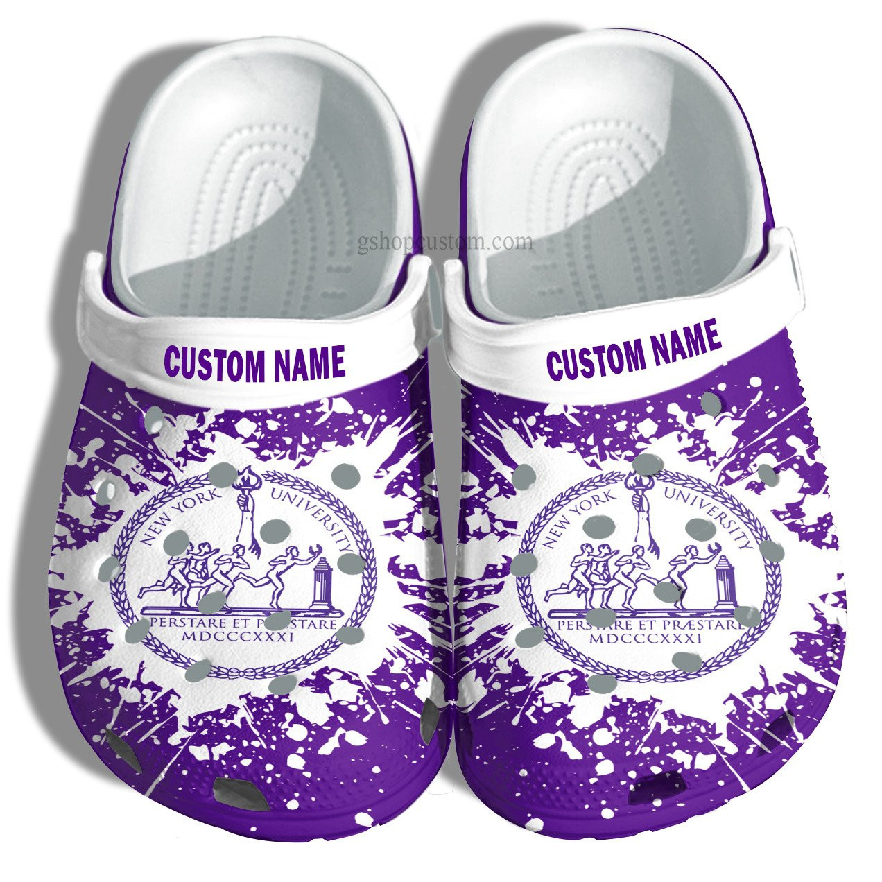 New York University Croc Shoes Customize- University Graduation Gifts Shoes Admission Gift