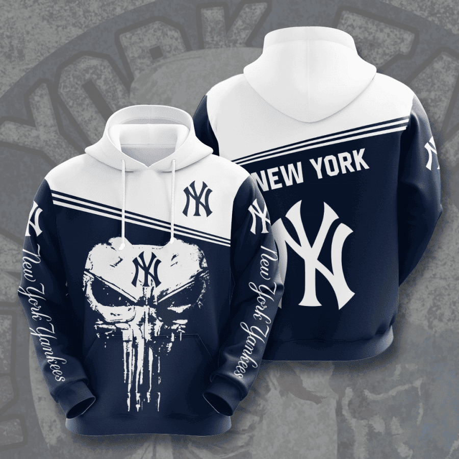 New York Yankees 3D All Over Print Hoodie, Zip Hoodie