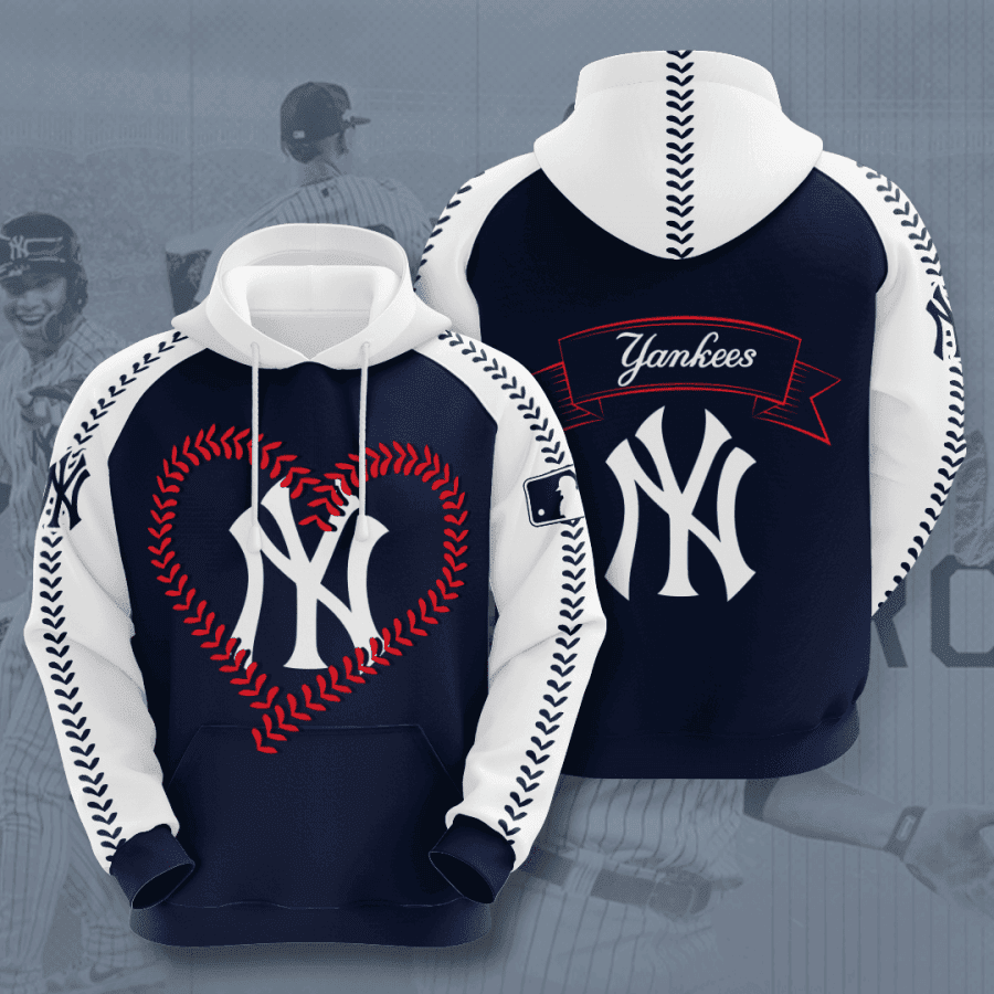 New York Yankees 3D All Over Print Hoodie, Zip Hoodie