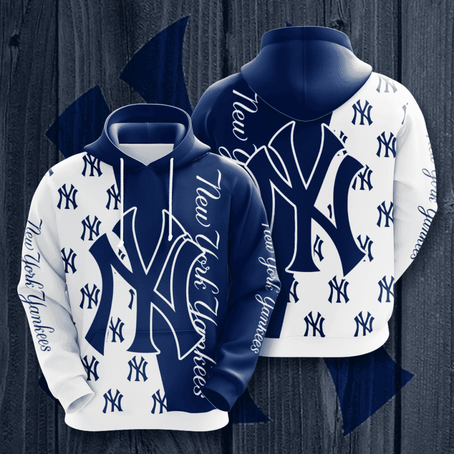 New York Yankees 3D All Over Print Hoodie, Zip Hoodie