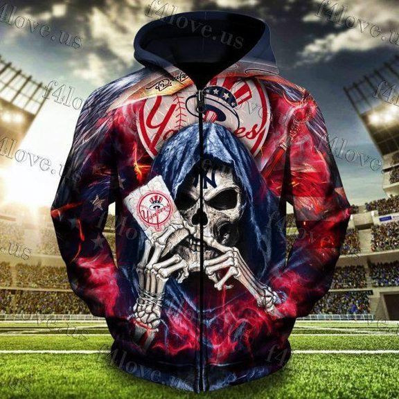 New York Yankees 3D All Over Print Hoodie, Zip Hoodie