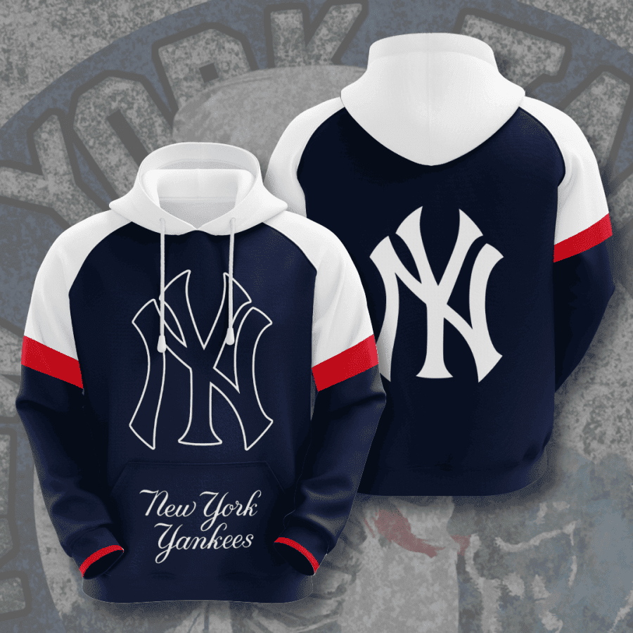 New York Yankees 3D All Over Print Hoodie, Zip Hoodie