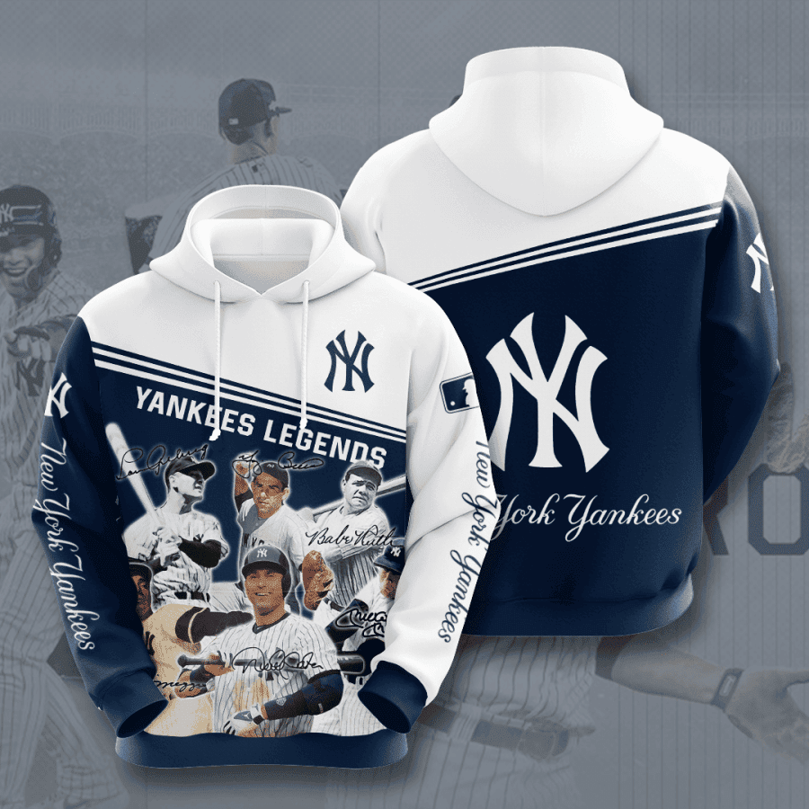 New York Yankees 3D All Over Print Hoodie, Zip Hoodie