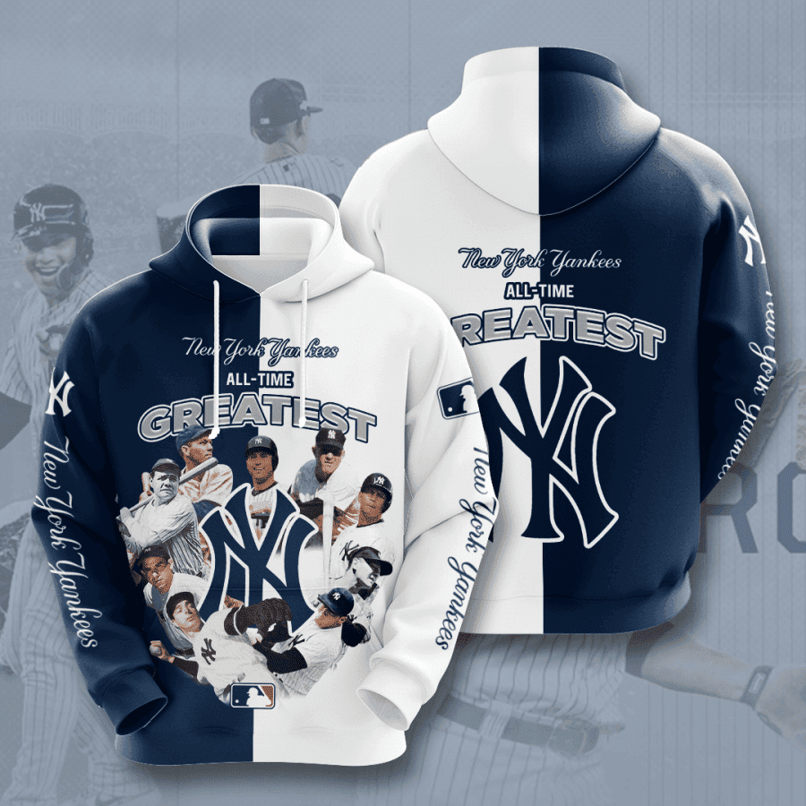 New York Yankees 3D All Over Print Hoodie, Zip Hoodie