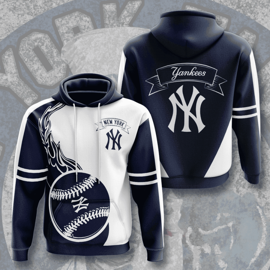 New York Yankees 3D All Over Print Hoodie, Zip Hoodie