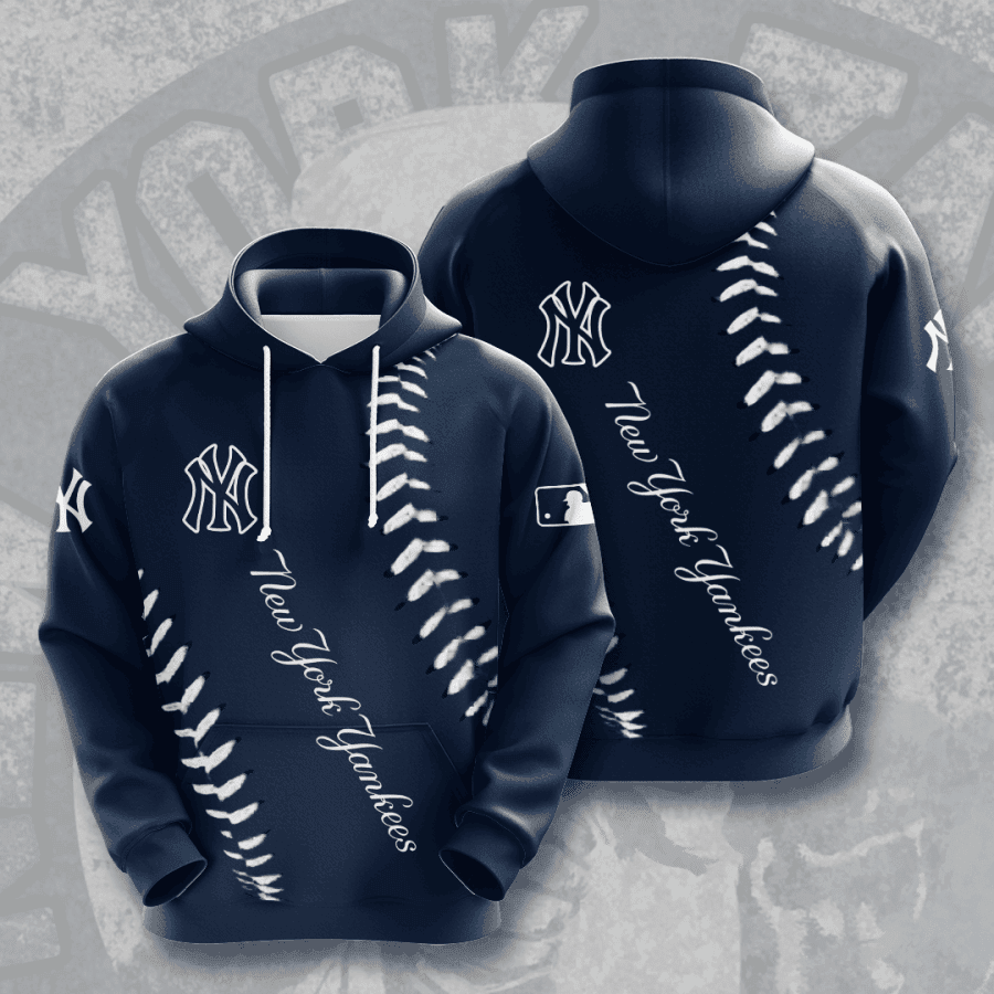 New York Yankees 3D All Over Print Hoodie, Zip Hoodie