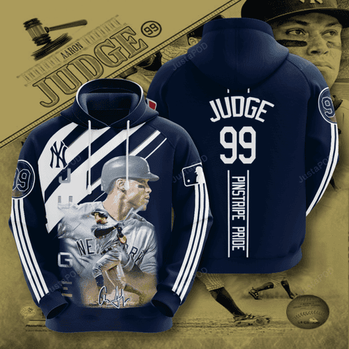 New York Yankees Aaron Judge 3D All Over Print Hoodie, Zip Hoodie