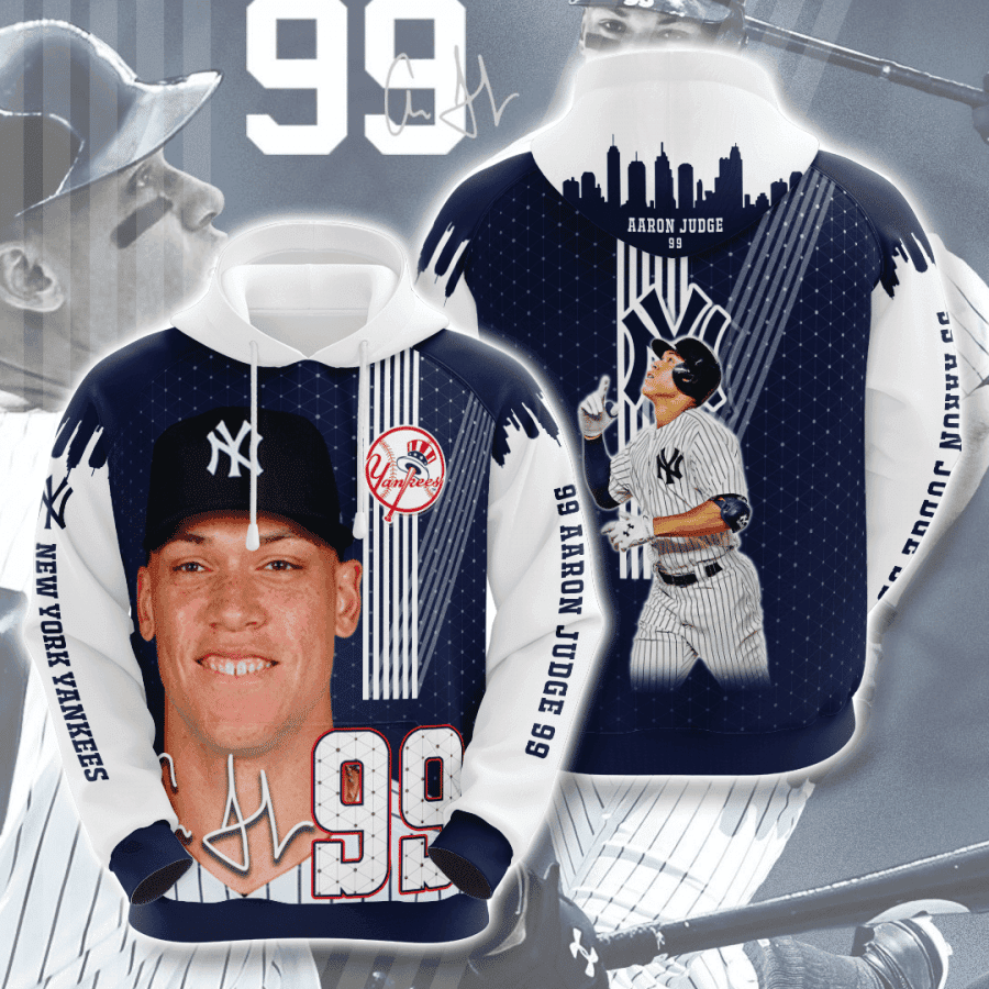 New York Yankees Aaron Judge 99 3D All Over Print Hoodie, Zip Hoodie