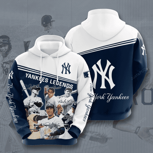 New York Yankees Legends 3D All Over Print Hoodie, Zip Hoodie