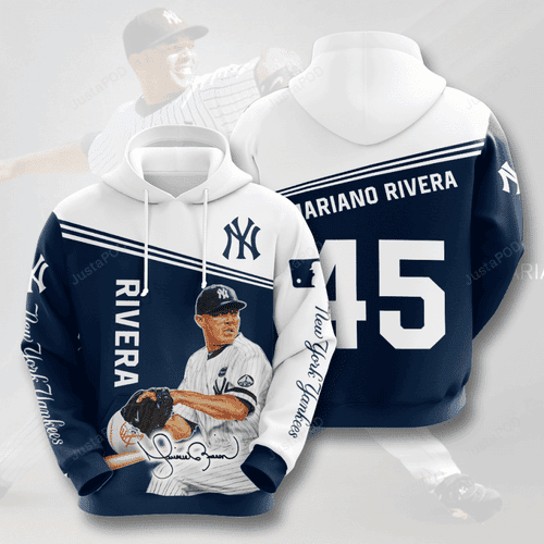 NEW YORK YANKEES Mariano Rivera 3D All Over Print Hoodie, Zip Hoodie