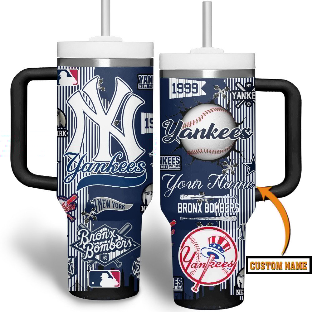 New York Yankees MLB Custom Stanley Cup 40 oz 30 oz Tumbler With HandleTVC2301510