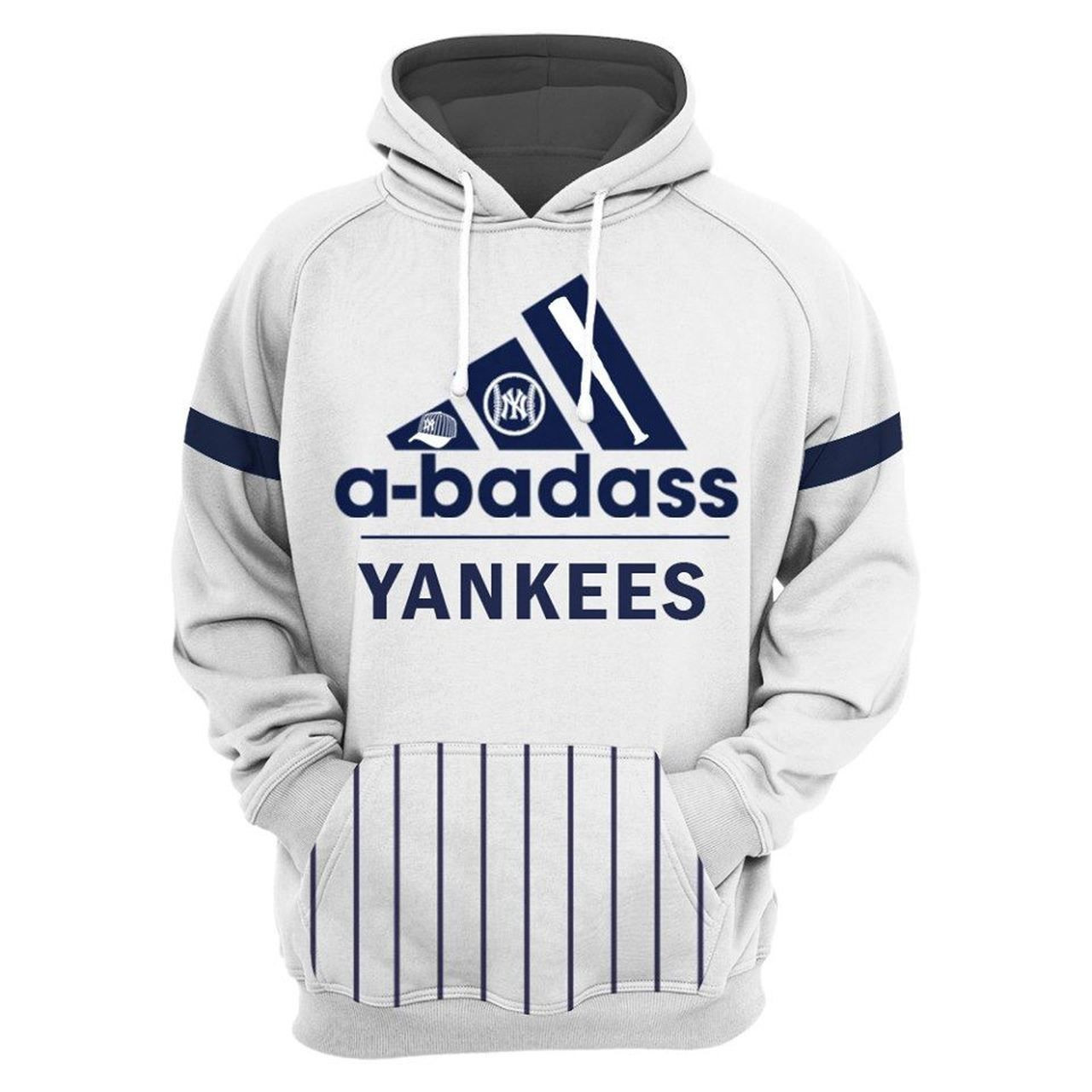 New York Yankees Mlb Football White 3D All Over Print Hoodie, Zip Hoodie