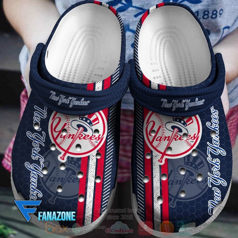New York Yankees MLB Sport Crocs Clogs Crocband Shoes Comfortable For Men Women and Kids
