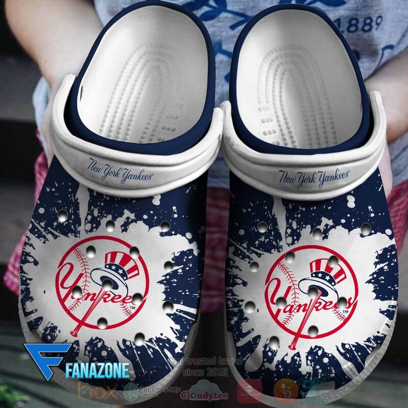New York Yankees MLB Sport Crocs Clogs Crocband Shoes Comfortable For Men Women and Kids
