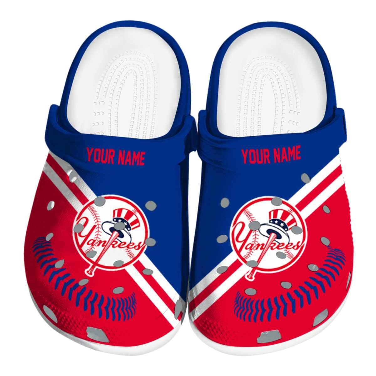 New York Yankees MLB Sport Crocs Crocband Clogs Shoes Comfortable For Men Women and Kids