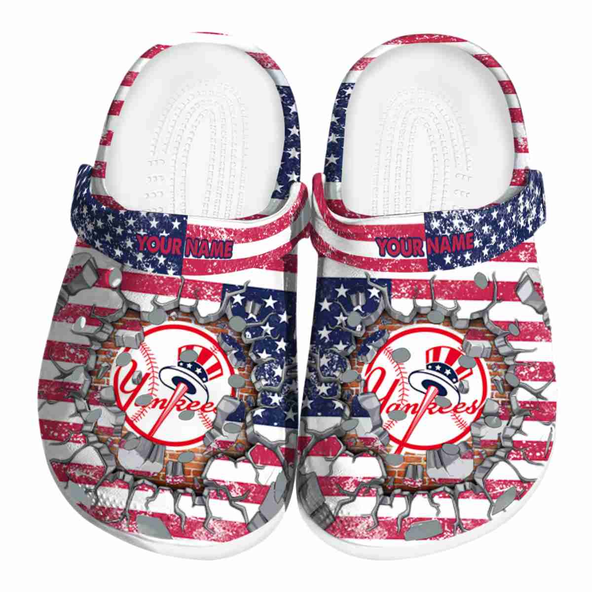 New York Yankees MLB Sport Crocs Crocband Clogs Shoes Comfortable For Men Women and Kids