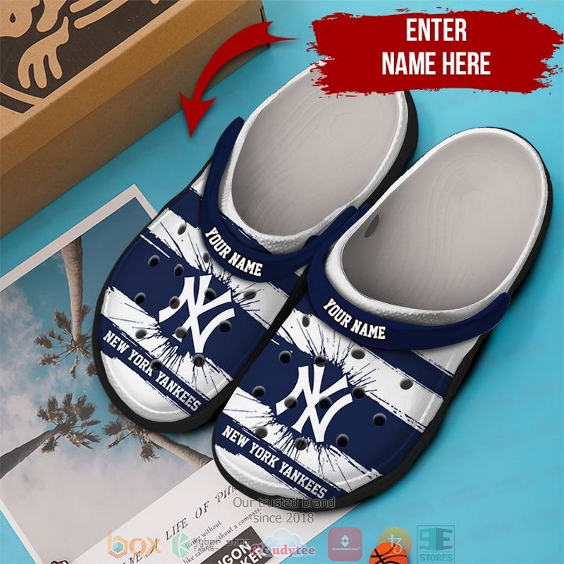 New York Yankees MLB Sport Crocs Crocband Clogs Shoes Comfortable For Men Women and Kids