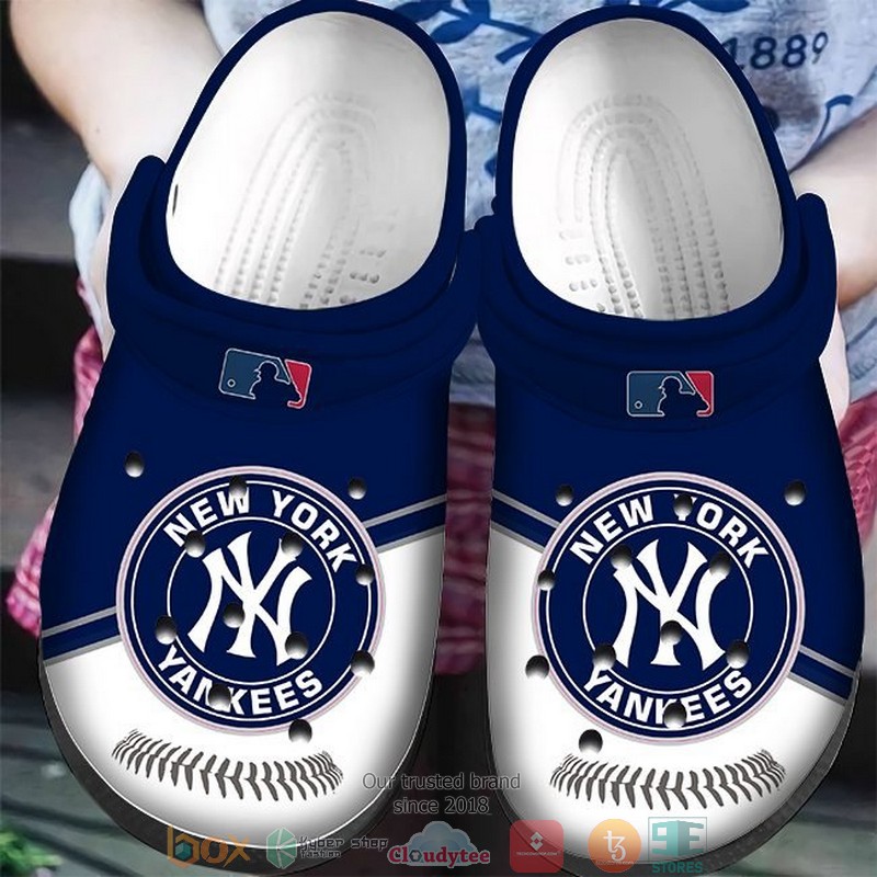 New York Yankees MLB Sport Crocs Crocband Clogs Shoes Comfortable For Men Women and Kids