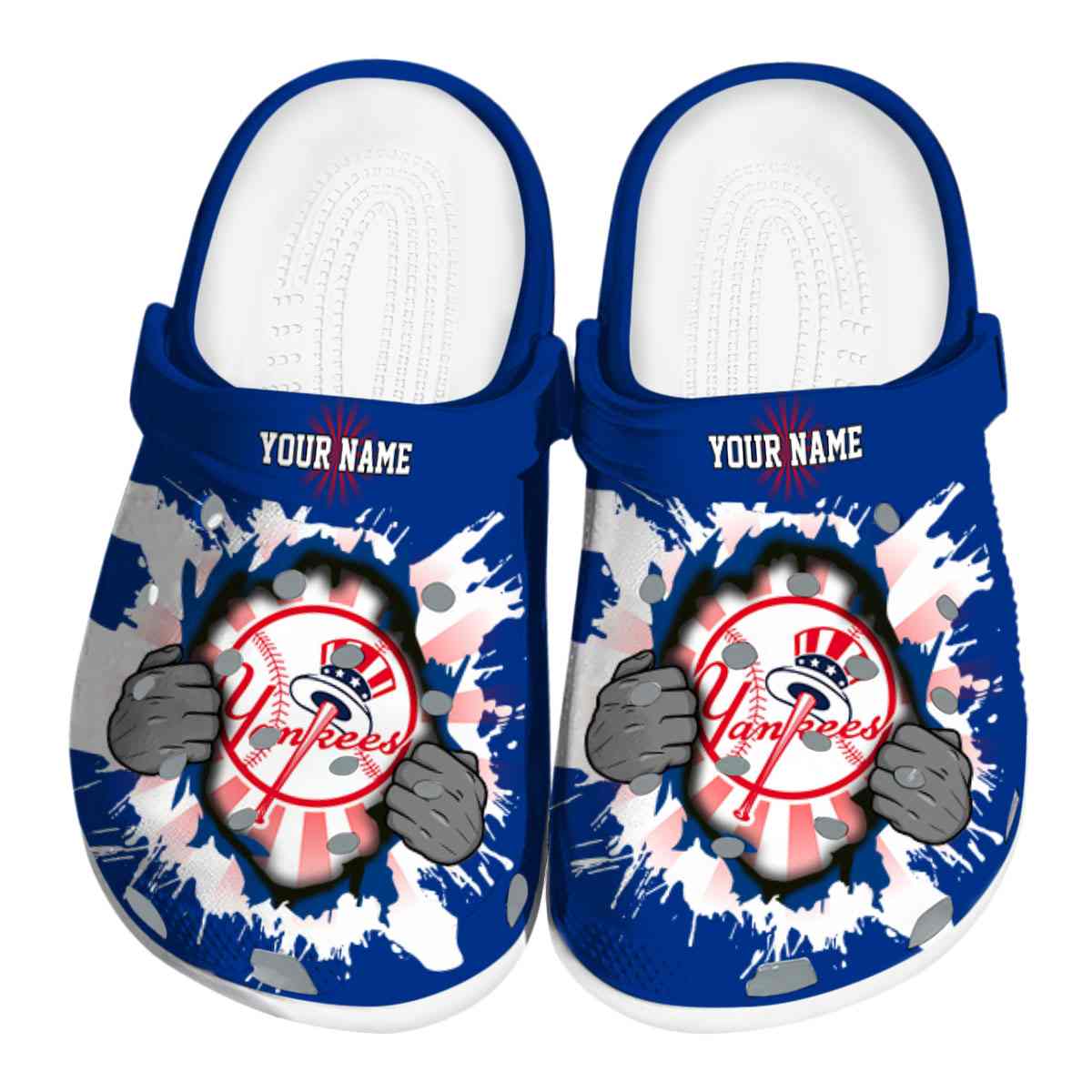 New York Yankees MLB Sport Crocs Crocband Clogs Shoes Comfortable For Men Women and Kids