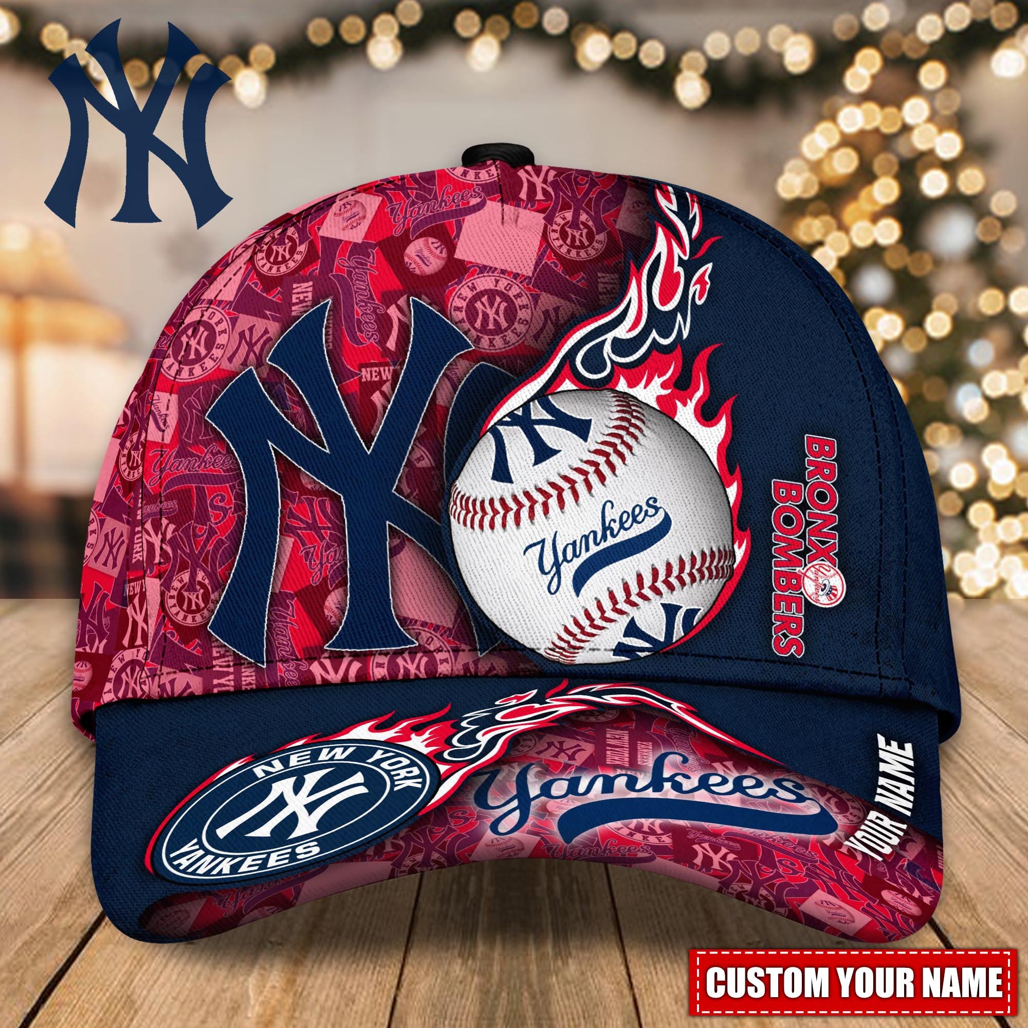 New York Yankees Personalized Classic Caps, Baseball Caps Trucker Hats Custom Hats Gifts For Men & Women