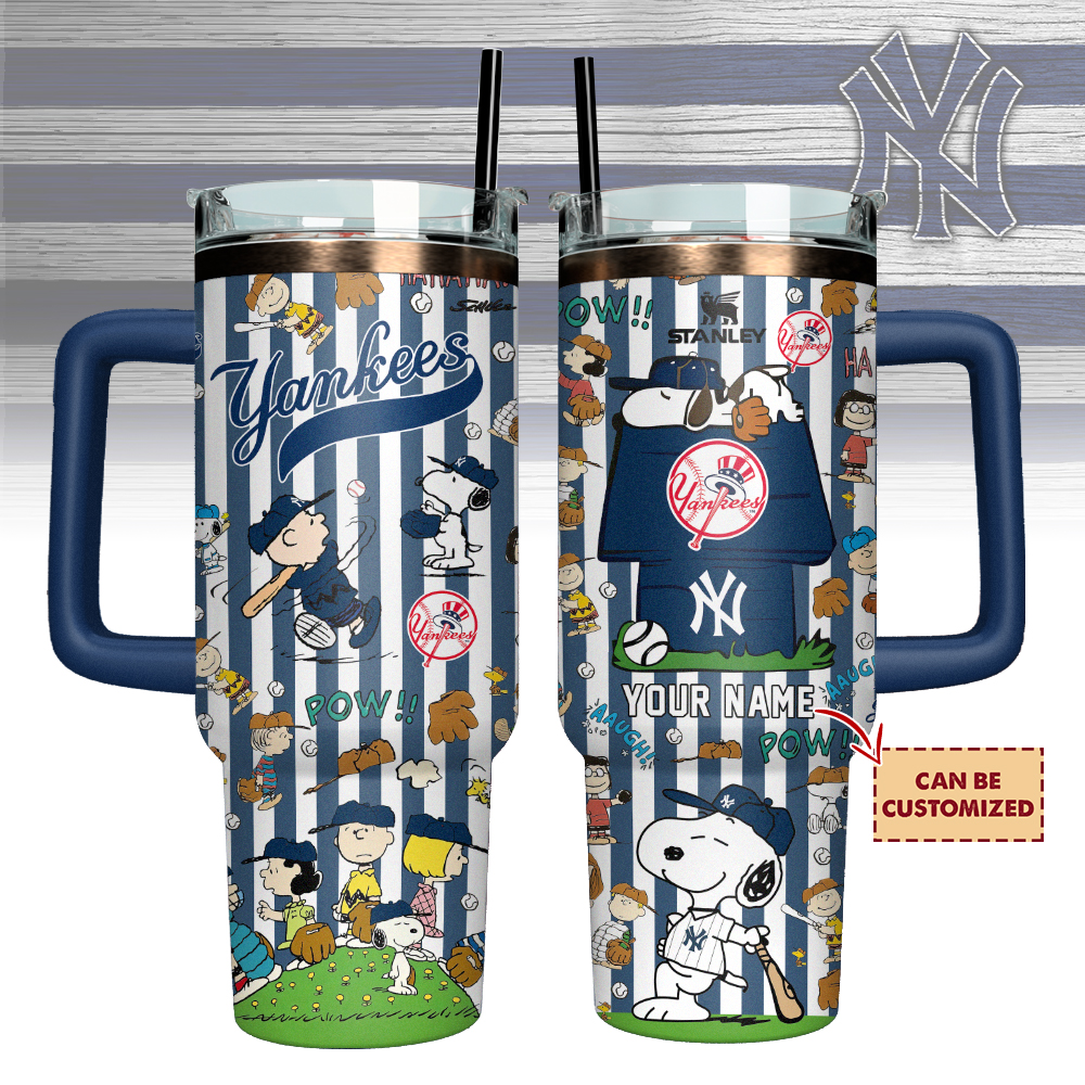 New York Yankees x Peanuts Custom Stanley Cup 40 oz 30 oz Tumbler With HandleTVC2301127