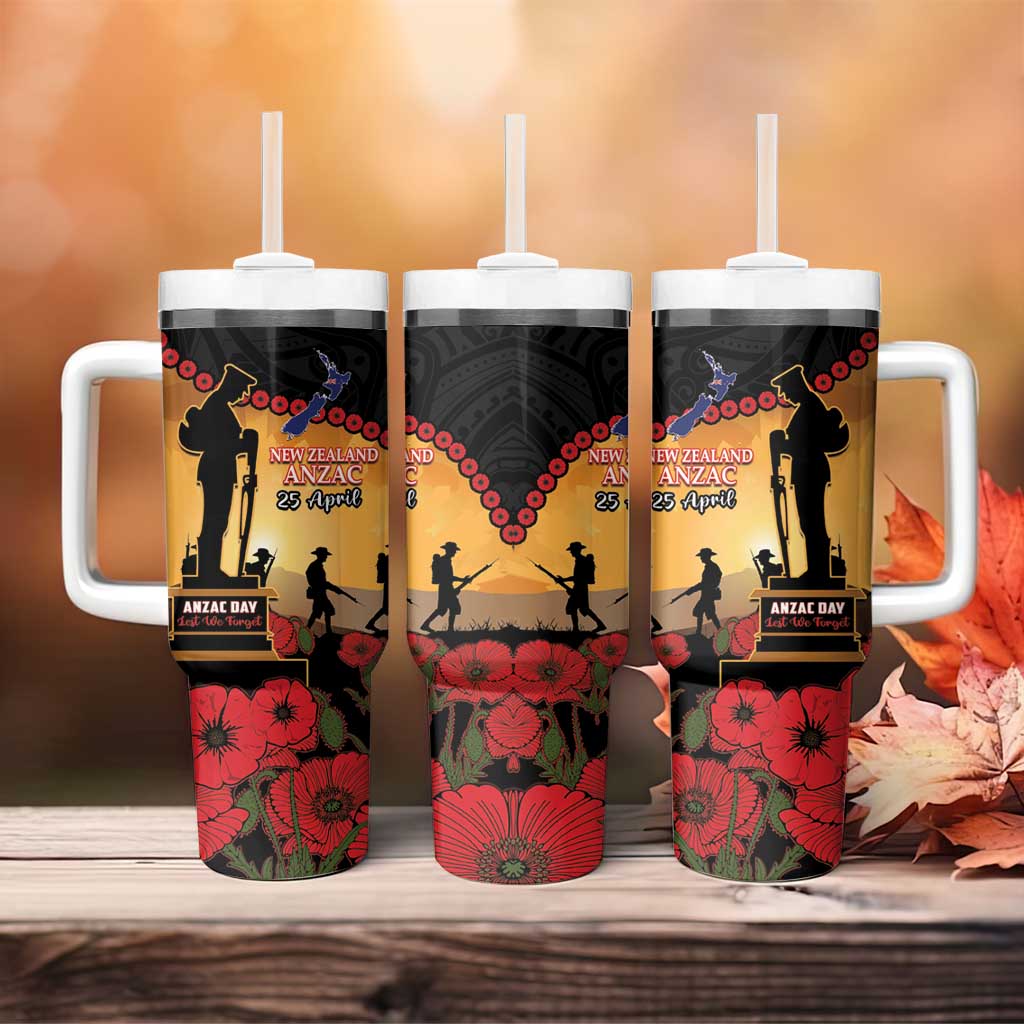 New Zealand Anzac Maori Camouflage Mix Poppies We Will Remember Them Custom Stanley Cup 40 oz 30 oz Tumbler With HandleTVC2301318