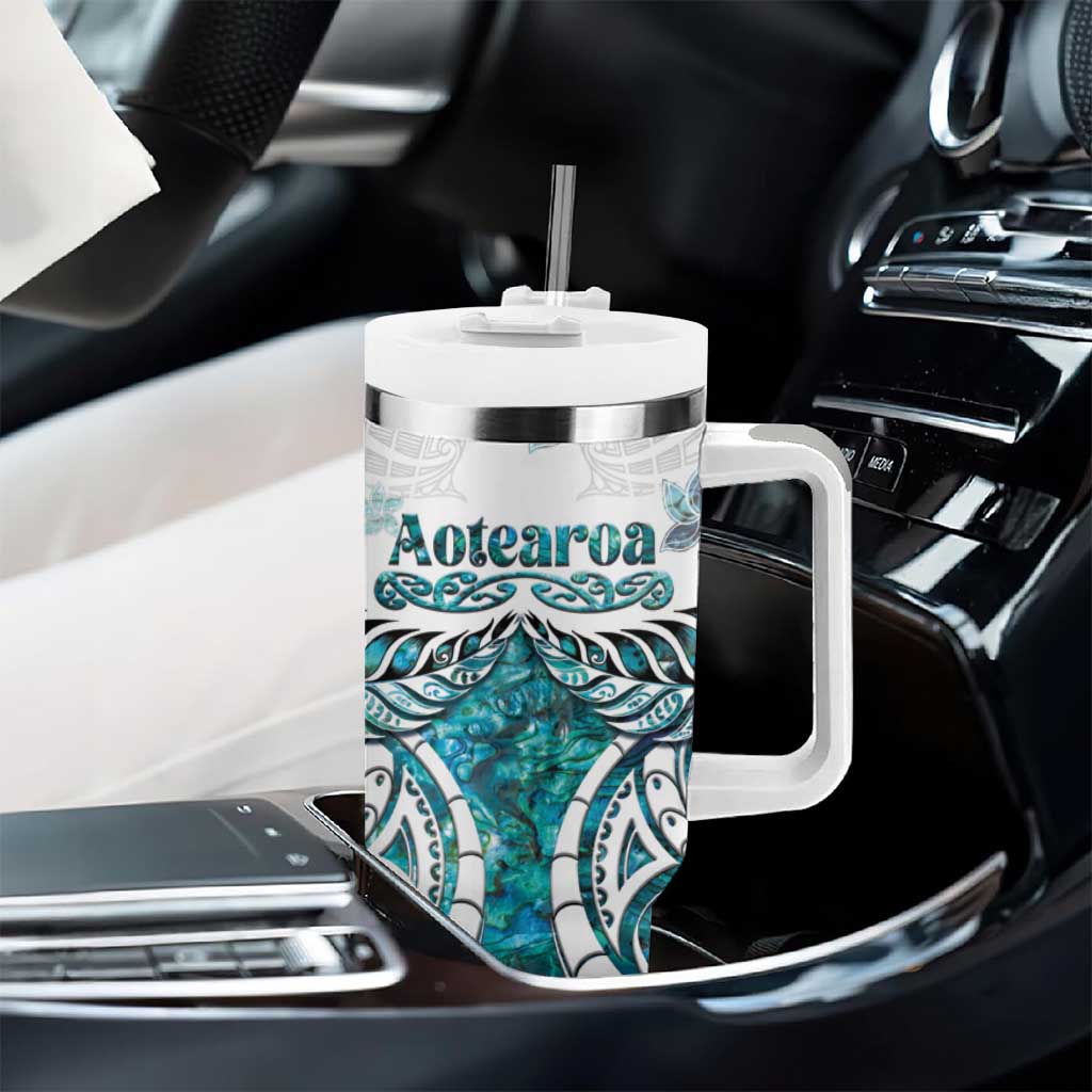 New Zealand Aotearoa Kia Ora Paua Shell Maori Silver Fern Custom Stanley Cup 40 oz 30 oz Tumbler With HandleTVC2301349 - Image 8