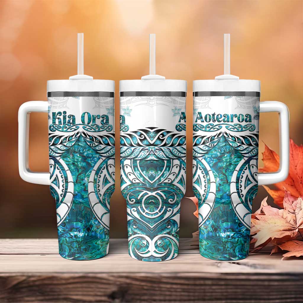 New Zealand Aotearoa Kia Ora Paua Shell Maori Silver Fern Custom Stanley Cup 40 oz 30 oz Tumbler With HandleTVC2301349 - Image 4
