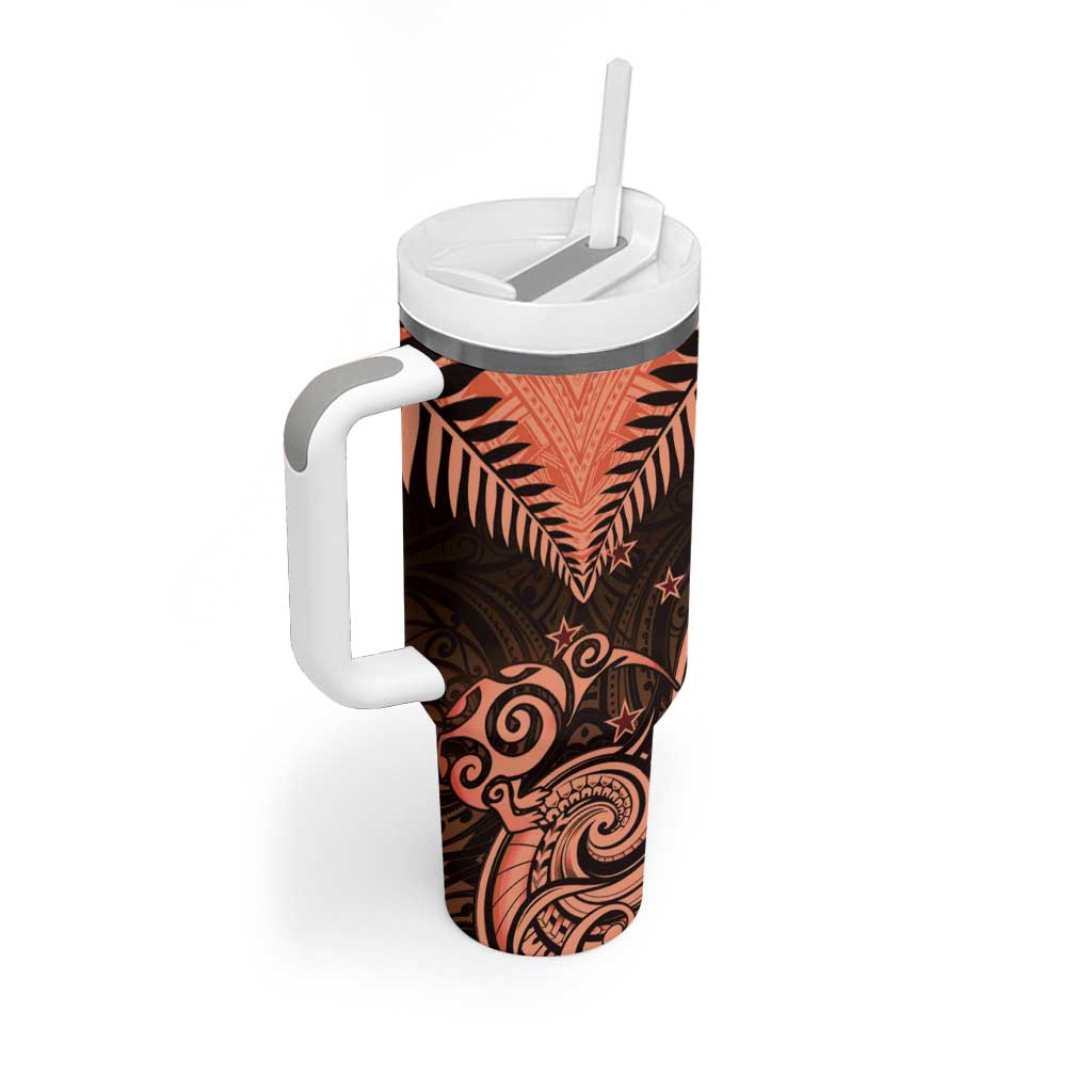New Zealand Aotearoa Maori Kiwi Orange Fern Custom Stanley Cup 40 oz 30 oz Tumbler With HandleTVC2301389 - Image 2