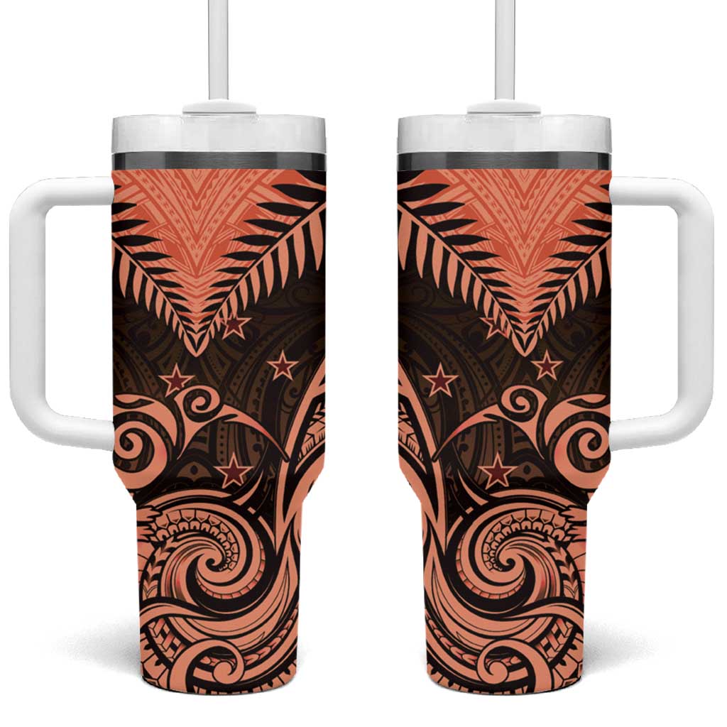 New Zealand Aotearoa Maori Kiwi Orange Fern Custom Stanley Cup 40 oz 30 oz Tumbler With HandleTVC2301389