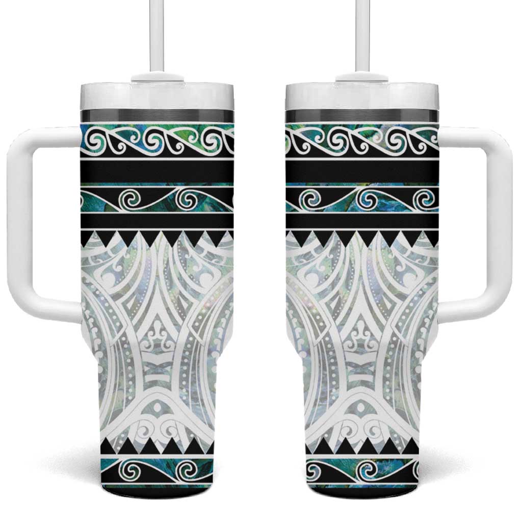 New Zealand Aotearoa With Paua Shell Kowhaiwhai Custom Stanley Cup 40 oz 30 oz Tumbler With HandleTVC2301402